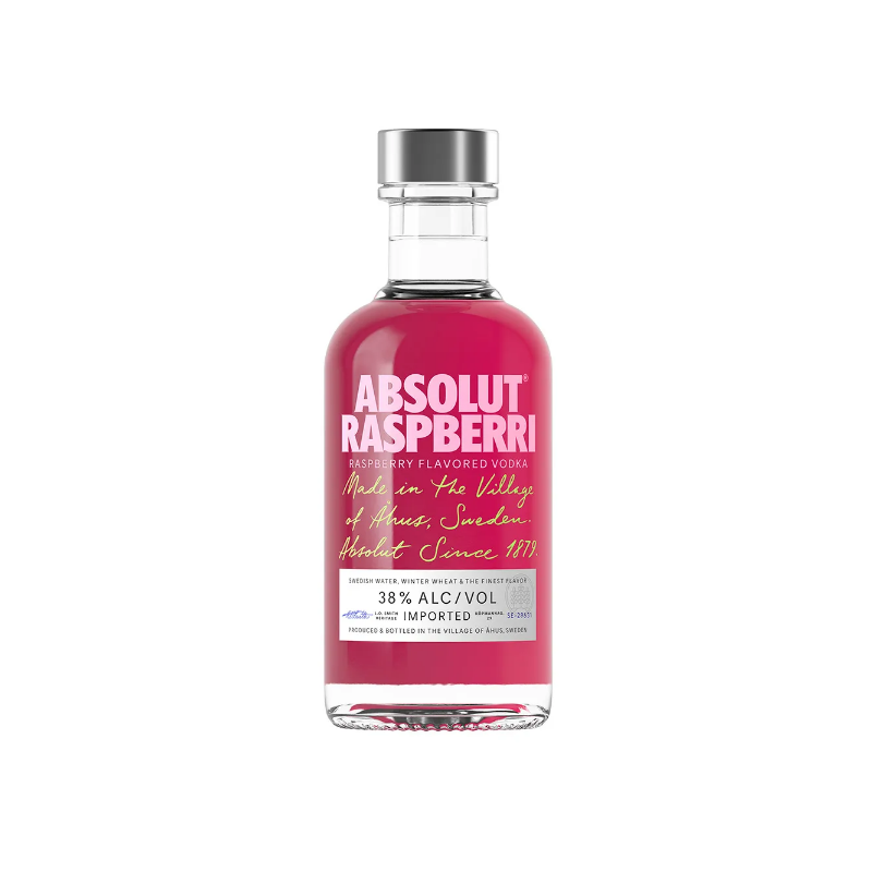 Mini Botella Vodaka Absolut Raspberri